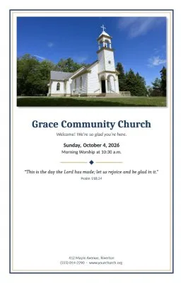 The Church Bulletin template