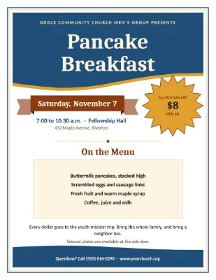The Pancake Breakfast template