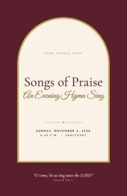 The Song Booklet template